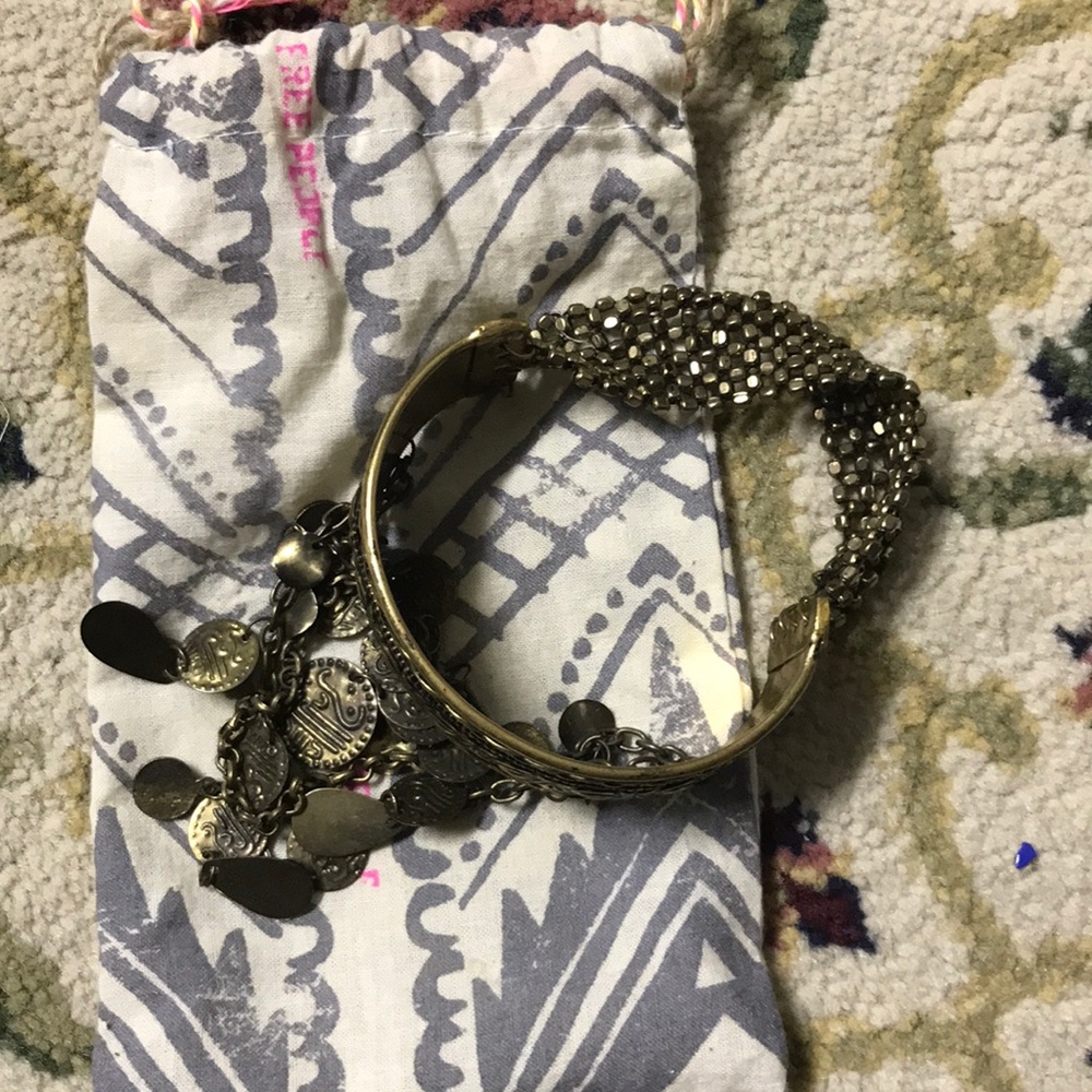 Free People gold arm cuff